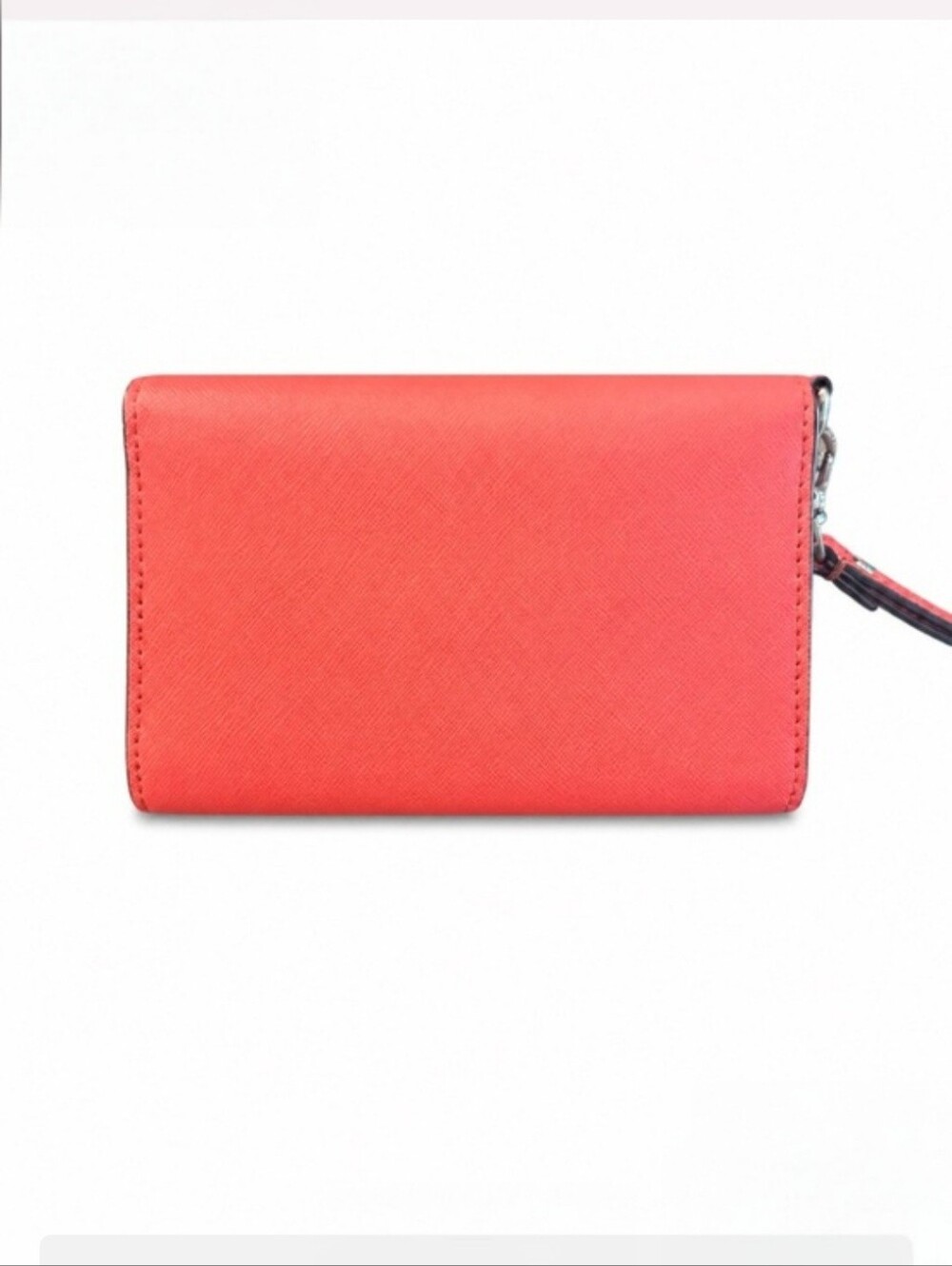 kate spade Coral-Red Envelope Wristlet with Strap, GC - Picture 2 of 14